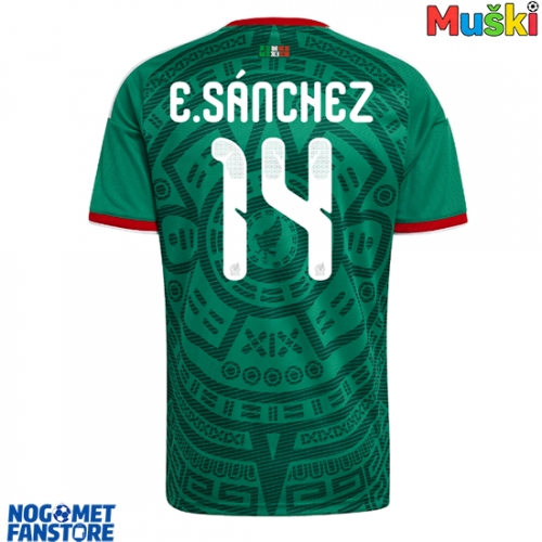 Meksiko Erick Sanchez #14 Domaci Dres SP 2026 Kratak Rukav